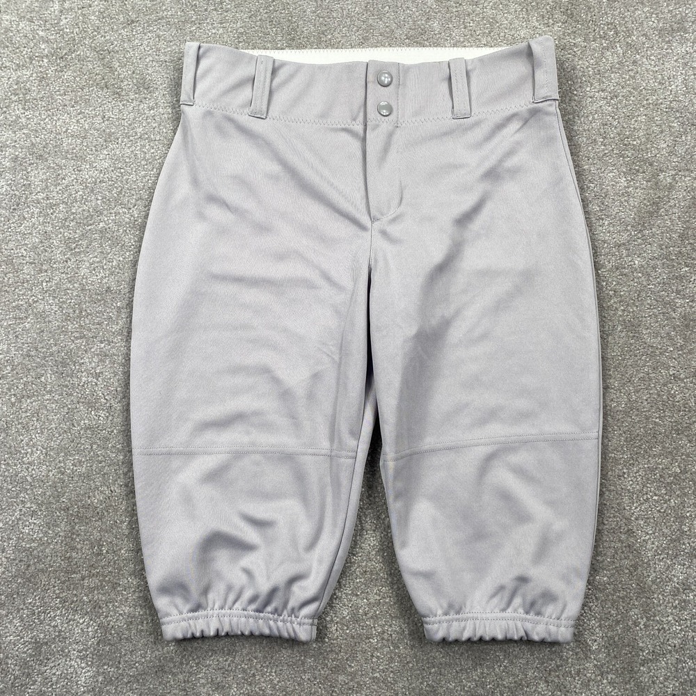 Alleson Athletic League Baseball Pants Youth Boy's Size XL Light Gray